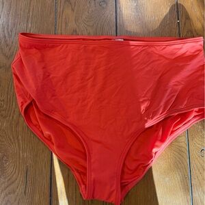 LOFT Orange Bikini Bottom Swimwear Vibrant Design